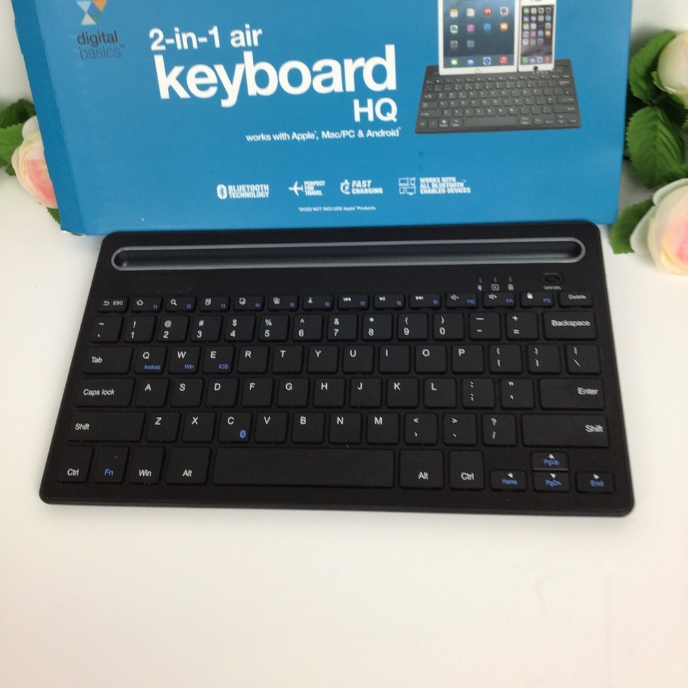 2-in-1 air Keyboard HQ works with Apple | Mac/PC & Android